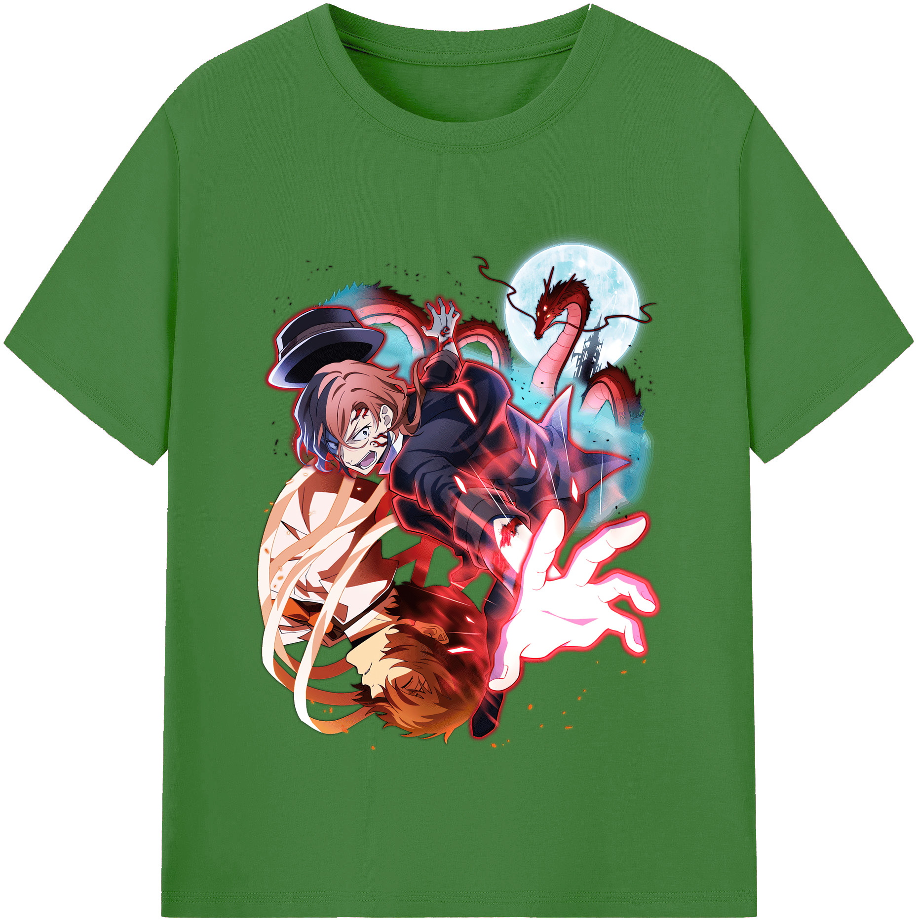 （画像用） 文豪ストレイドッグス Bungo Stray Dogs レディースカジュアルプリントTシャツ（綿100％）
